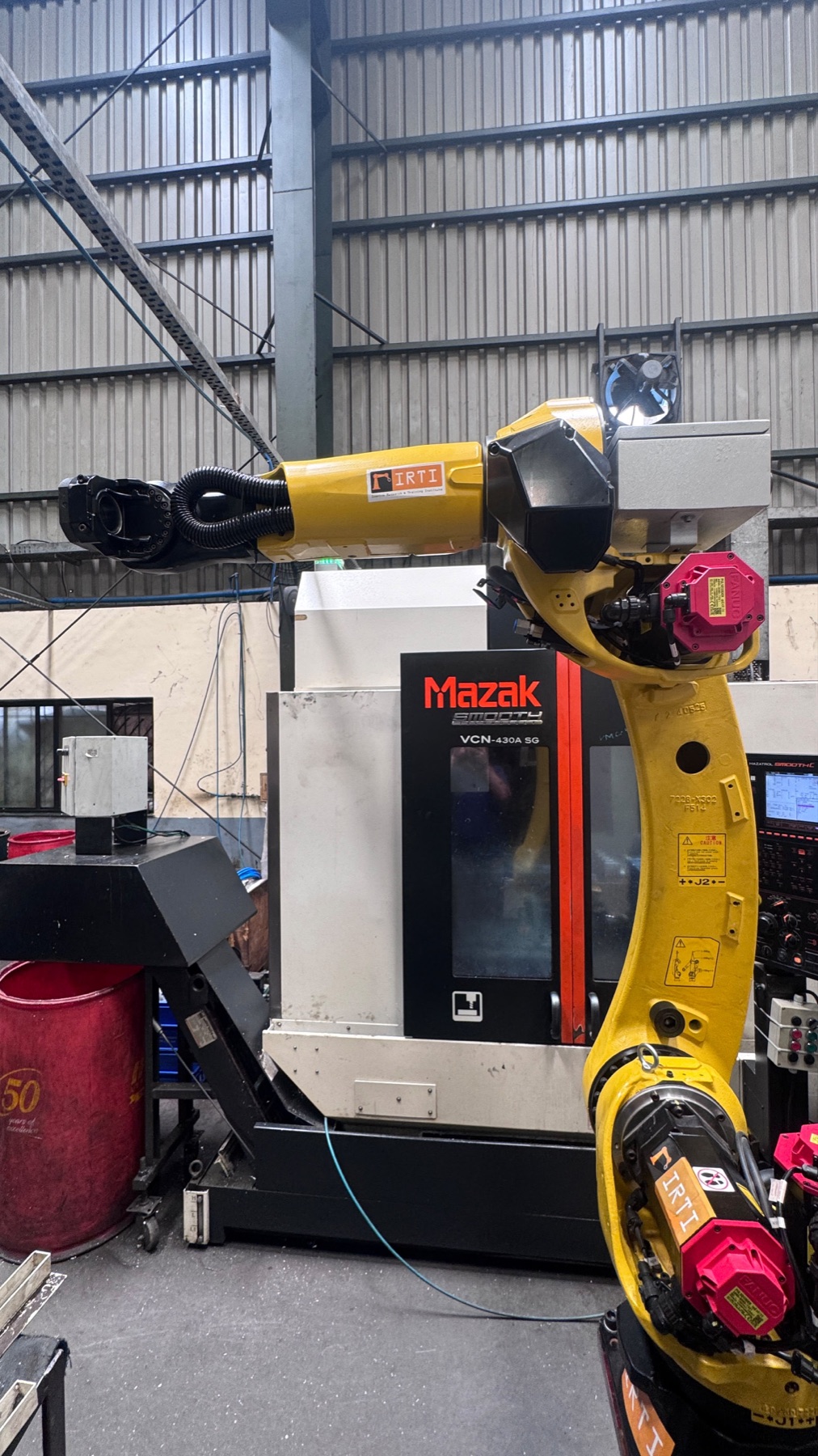 Automated machining cell at Sanyog Engineers