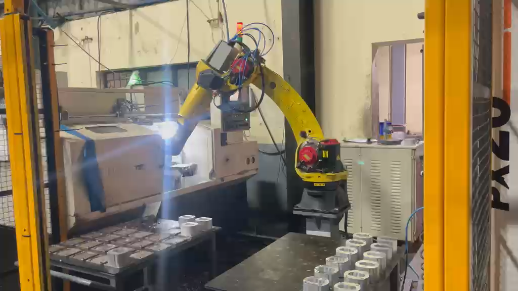 Automated machining operation at Sanyog Engineers