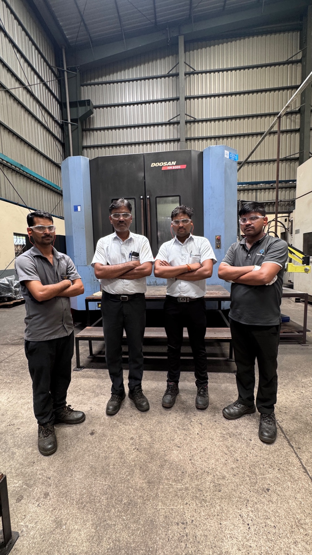 Members of the Sanyog Engineers manufacturing team